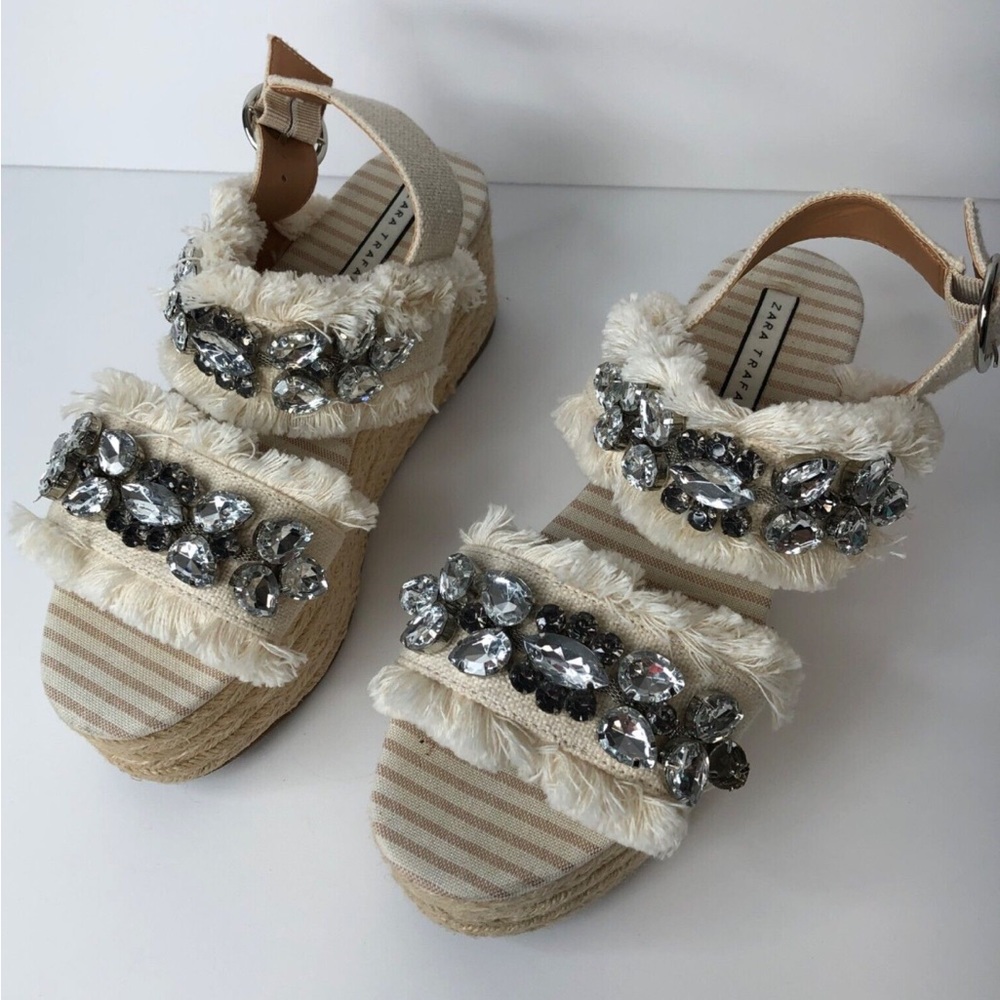 Zara wedge espadrilles